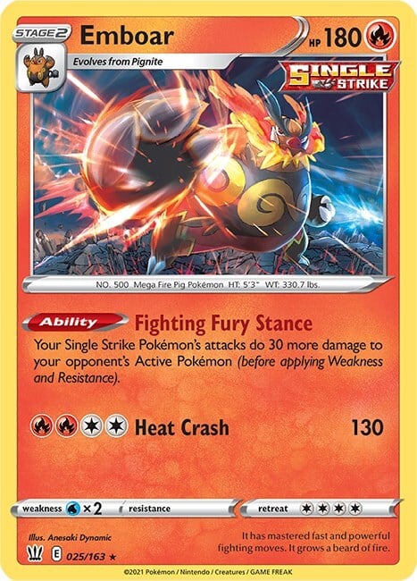 Emboar Card Front