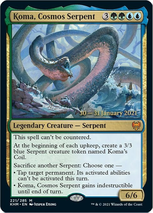 Koma, Cosmos Serpent Card Front