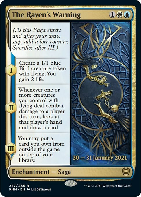 The Raven's Warning Card Front