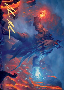 Art Series: Aegar, the Freezing Flame Card Front