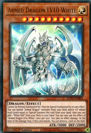 Armed Dragon LV10 White Card Front