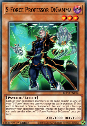 S-Force Professor DiGamma Card Front