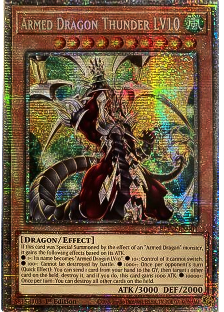 The BEST Armed Dragon Thunder Deck from Blazing Vortex