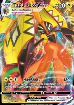 Tapu Koko VMAX - Battle Styles Pokémon card 166/163