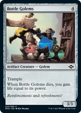 Golem della Bottiglia Card Front