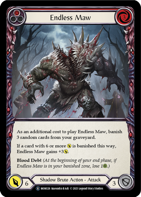 Endless Maw (Red) Card Front