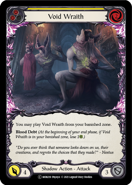 Void Wraith - Yellow Card Front