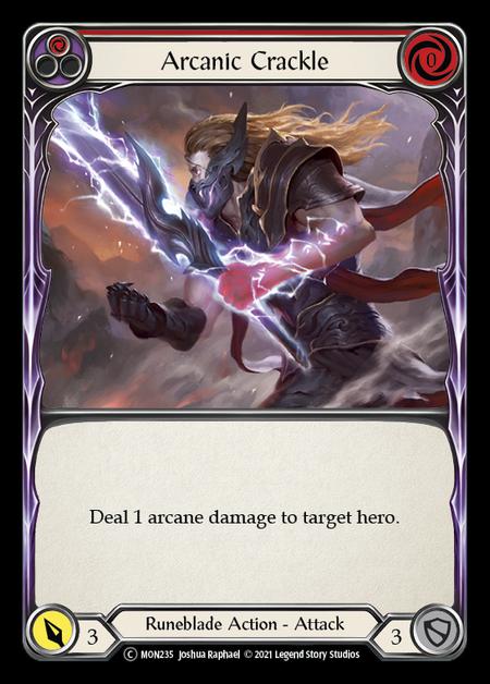 Arcanic Crackle - Red Card Front