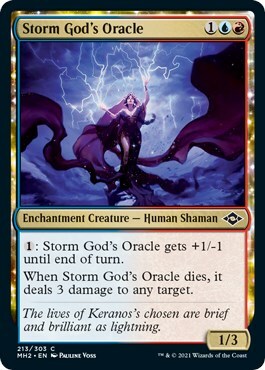 Oracolo del Dio delle Tempeste Card Front