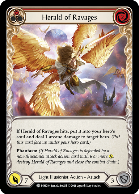 Herald of Ravages (Red) Card Front