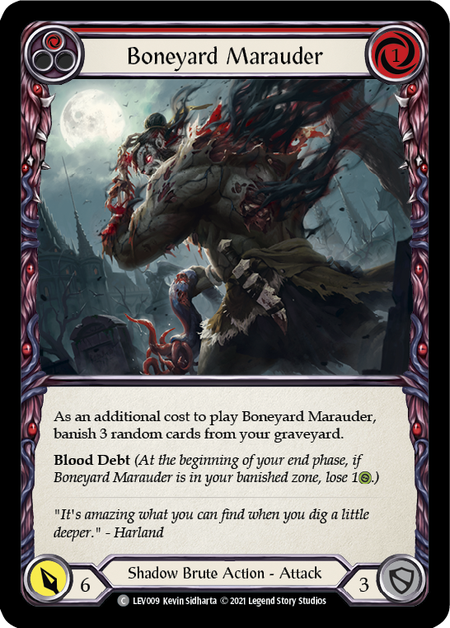 Boneyard Marauder (Red) Card Front