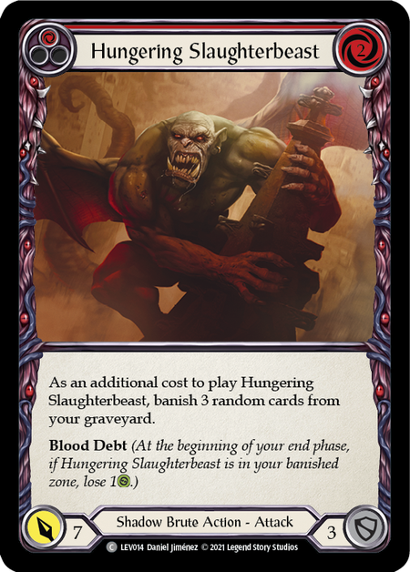 Hungering Slaughterbeast (Red) Card Front