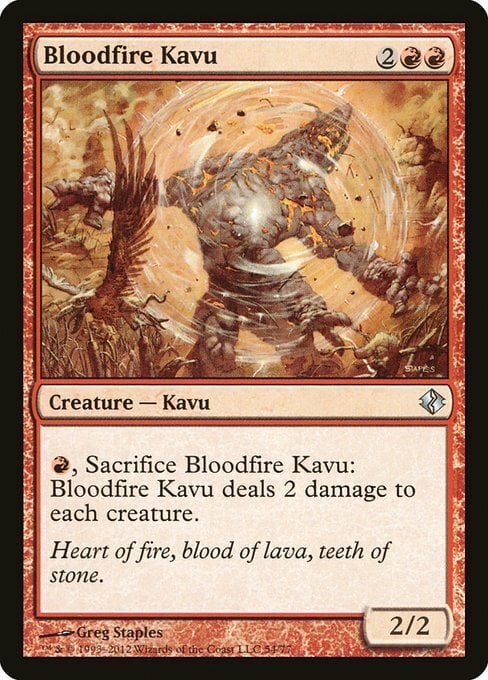 Kavu Sangue-di-Fuoco Card Front
