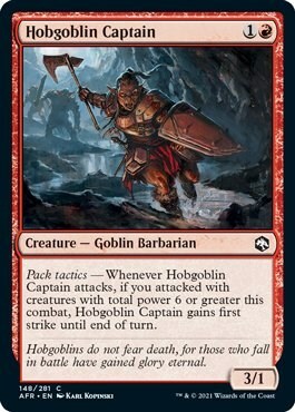 Hobgoblin Capitana Card Front