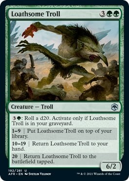 Troll Raccapricciante Card Front