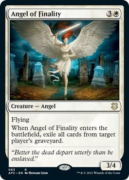 Angel of Finality Card Front