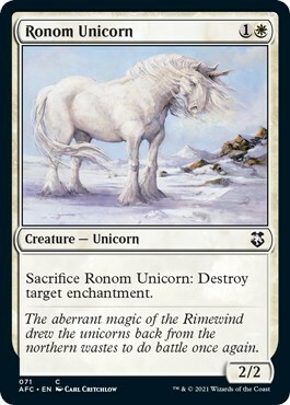 Unicorno di Ronom Card Front