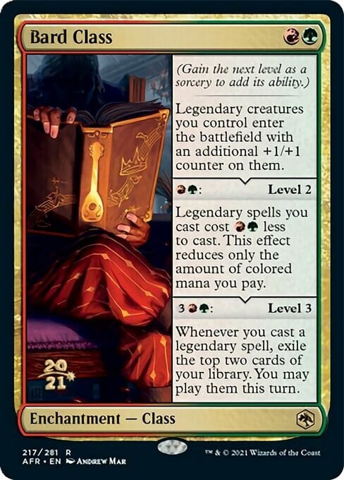 Bard Class Card Front