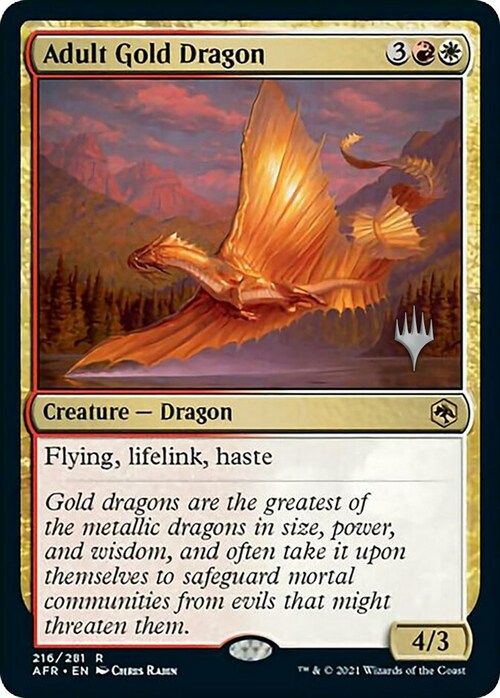 Drago d'Oro Adulto Card Front