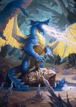 Art Series: Blue Dragon (V.1) Card Front