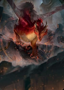 Art Series: Red Dragon (V.1) Card Front