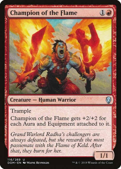 Champion of the Flame Card Front