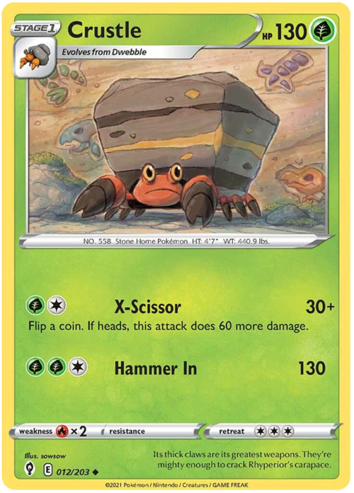 Crustle [X-Scissor | Hammer In] Card Front
