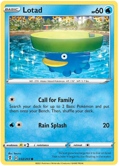 Lotad Card Front
