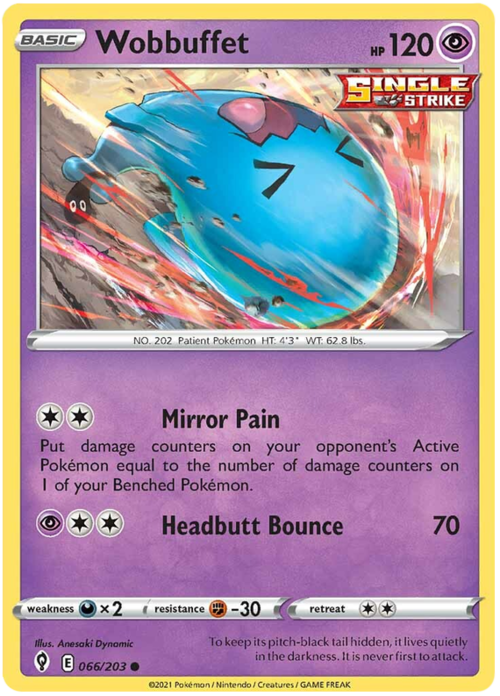 Wobbuffet [Mirror Pain | Headbutt Bounce] Card Front