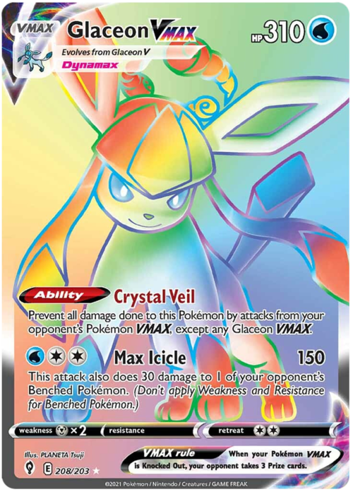 Glaceon VMAX [Cristalvelo | Dynastalattite] Card Front