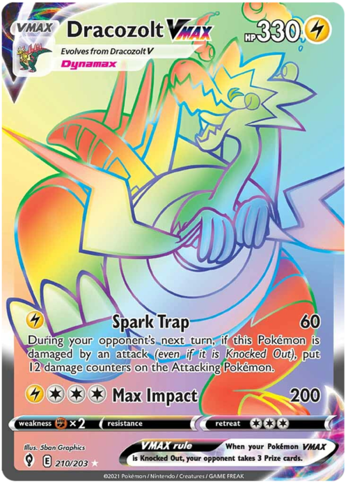 Dracozolt VMAX Card Front