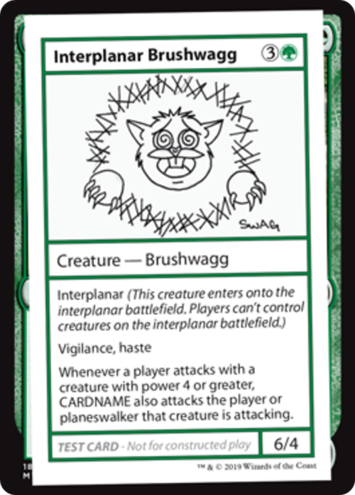 Interplanar Brushwagg Card Front