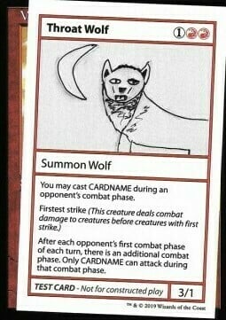 Throat Wolf Card Front