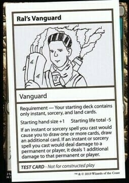 Ral's Vanguard Card Front