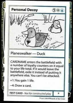 Personal Decoy Card Front