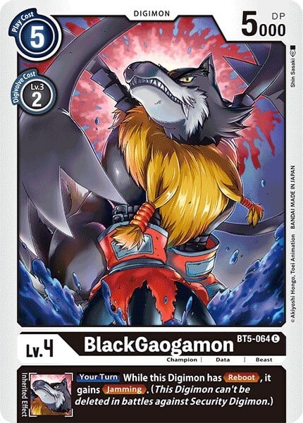 BlackGaogamon Card Front