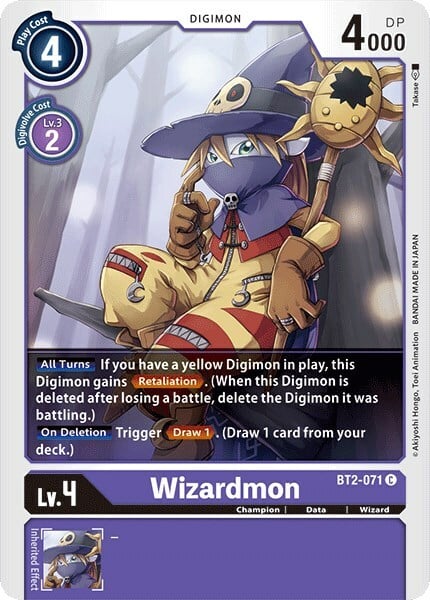 Wizardmon Card Front