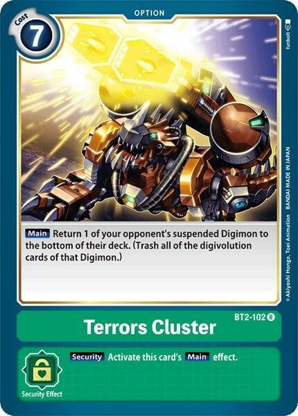 Terrors Cluster Card Front