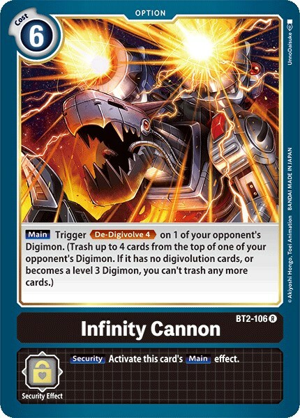 Infinity Cannon Card Front