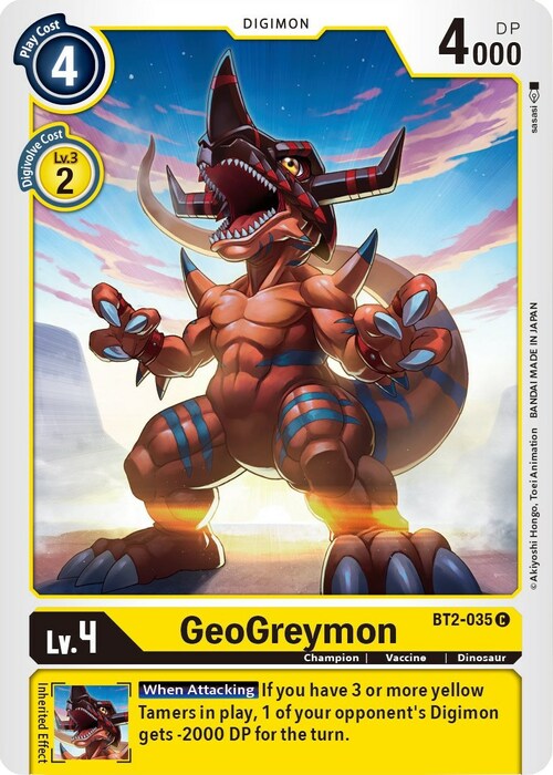 GeoGreymon Card Front