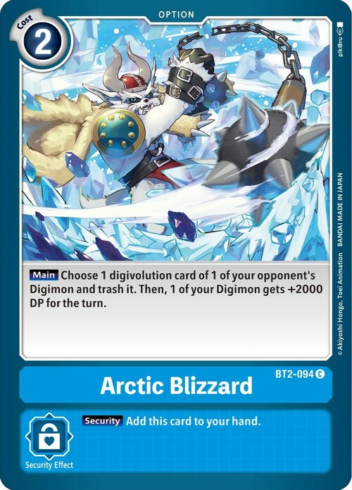 Arctic Blizzard Card Front