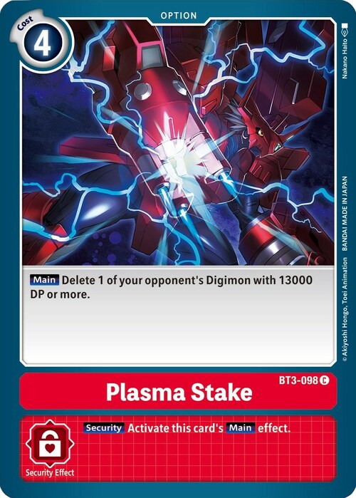 Plasma Stake Card Front
