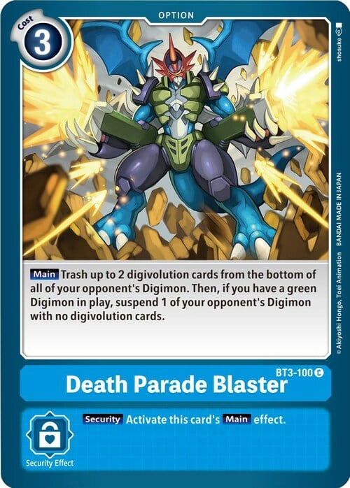 Death Parade Blaster Card Front