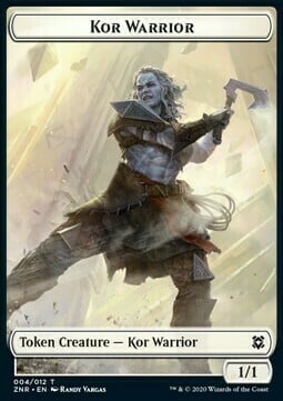Kor Warrior // Goblin Construct Card Front