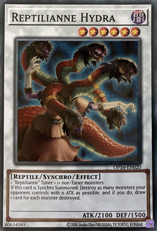 Reptilianne Hydra Card Front