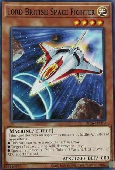 Lord British Space Fighter Card Front