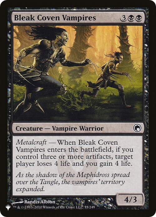 Vampiri della Tetra Congrega Card Front