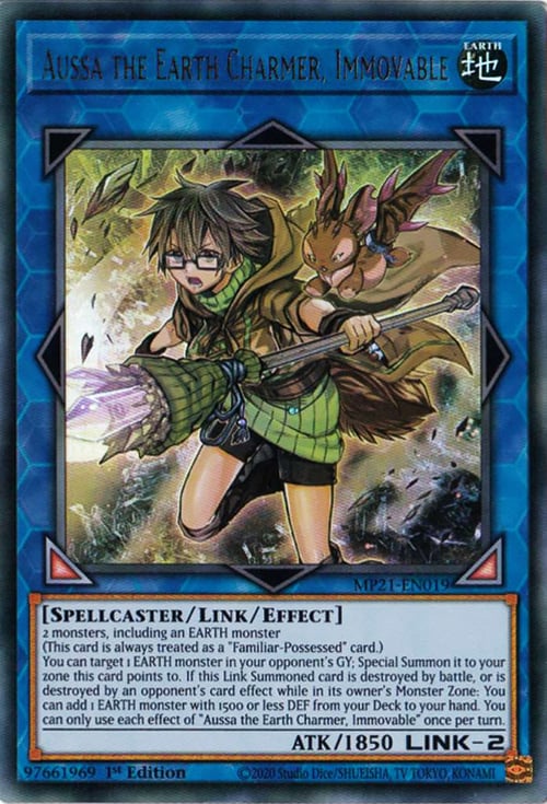 Aussa the Earth Charmer, Immovable Card Front