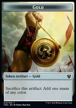 Gold Token // Human Soldier Card Front