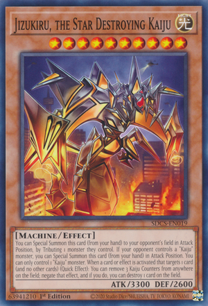 Jizukiru, il Kaiju Distruttore di Stelle Card Front